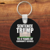 Trump naar 4 jaar gemeenschapsdienst 2 sleutelhanger (Voorkant)