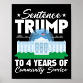 Trump naar 4 jaar gemeenschapsdienst 3 poster (Voorkant)