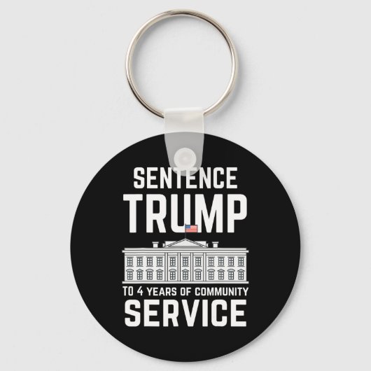 Trump naar 4 jaar gemeenschapsdienst 5 sleutelhanger (Voorkant)