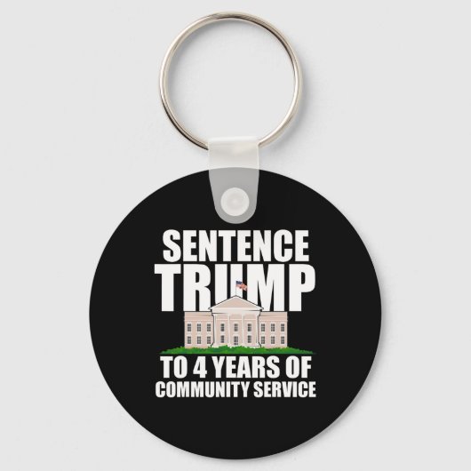 Trump naar 4 jaar gemeenschapsdienst 7 sleutelhanger (Voorkant)