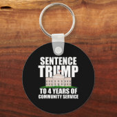 Trump naar 4 jaar gemeenschapsdienst 7 sleutelhanger (Voorkant)