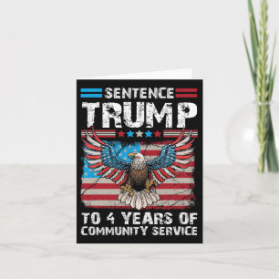 Trump naar 4 jaar gemeenschapsdienst Trump 2024 Kaart