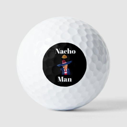 Trump Nacho Man golfbal Golfballen (Voorkant)