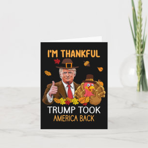 Trump nam de Thanksgiving van Amerika Byck Turkije Kaart
