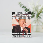Trump Napoleon Complex Briefkaart (Staand voorkant)