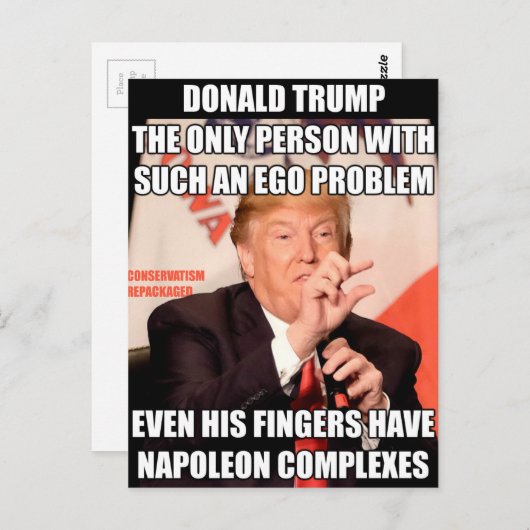 Trump Napoleon Complex Briefkaart (Voorkant / Achterkant)