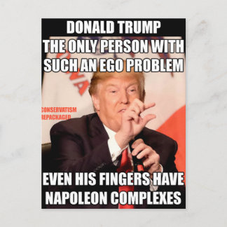 Trump Napoleon Complex Briefkaart