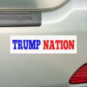 TRUMP NATION Bumpersticker (Op auto)