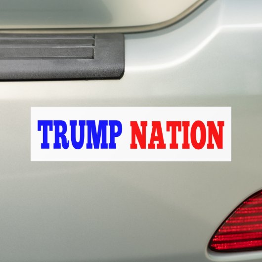 TRUMP NATION Bumpersticker (Op auto)