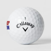 Trump Nation red blue Golf Balls Golfballen (Logo)