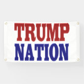 Trump Nation red blue Spandoek (Horizontaal)