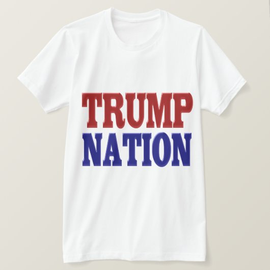 Trump Nation red blue T-shirt (Design voorkant)