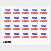 TRUMP NATION Square Sticker (Vel)