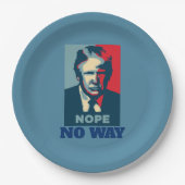 Trump Nee Nee Weg Papieren Bord (Voorkant)