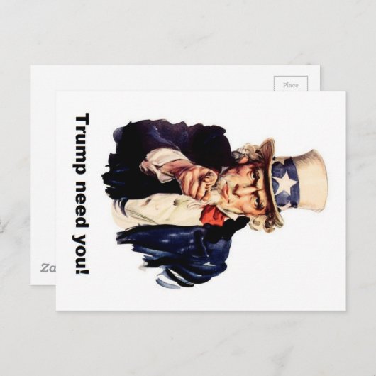 trump need you briefkaart (Voorkant / Achterkant)