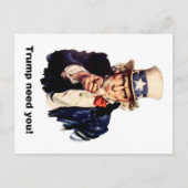 trump need you briefkaart (Voorkant)