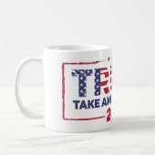 Trump - Neem Amerika opnieuw 2024 Koffiemok (Links)