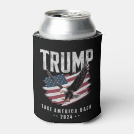 Trump Neem Amerika Terug 2024 Verkiezing Vintage Blikjeskoeler