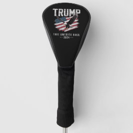 Trump Neem Amerika Terug 2024 Verkiezing Vintage Golfheadcover