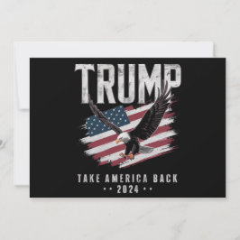 Trump Neem Amerika Terug 2024 Verkiezing Vintage Kaart
