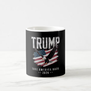 Trump Neem Amerika Terug 2024 Verkiezing Vintage Koffiemok