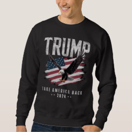 Trump Neem Amerika Terug 2024 Verkiezing Vintage Trui