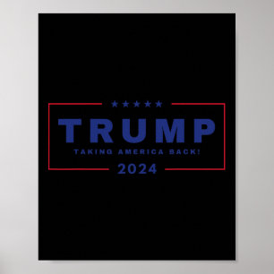 Trump neemt Amerika terug 4 juli 2024 US Maga Poster