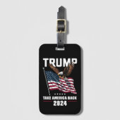 Trump neemt Amerika terug Amerikaanse verkiezingen Bagagelabel (Voorkant (verticaal))