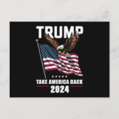 Trump neemt Amerika terug Amerikaanse verkiezingen Briefkaart (Voorkant)