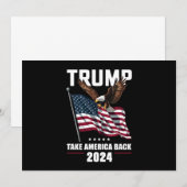 Trump neemt Amerika terug Amerikaanse verkiezingen Kaart (Voorkant / Achterkant)