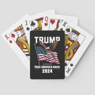 Trump neemt Amerika terug Amerikaanse verkiezingen Pokerkaarten