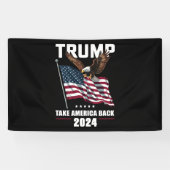 Trump neemt Amerika terug Amerikaanse verkiezingen Spandoek (Horizontaal)