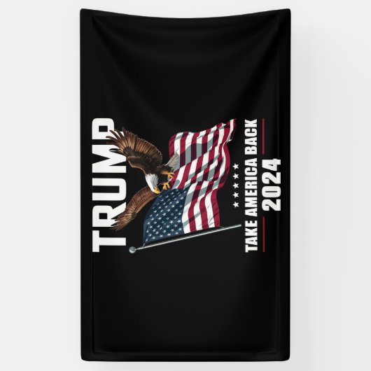 Trump neemt Amerika terug Amerikaanse verkiezingen Spandoek (Verticaal)