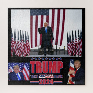 Trump neemt Amerika terug Legpuzzel