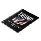 Trump neemt Amerika terug Vintage 2024 Notitieboek (Linkerzijde)