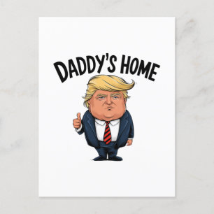 Trump neemt het huis van papa terug feestdagenkaart