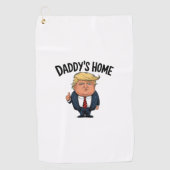 Trump neemt het huis van papa terug golfhanddoek (Voorkant)