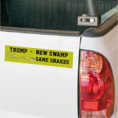 "Trump - New Swamp. Zelfde momentopnamen" Bumpersticker (Op Truck)