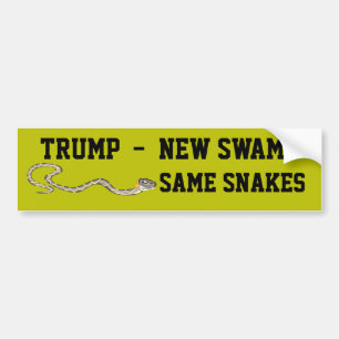 "Trump - New Swamp. Zelfde momentopnamen" Bumpersticker