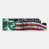 TRUMP NEW YORK VALUES 2016 bumper sticker (Voorkant)