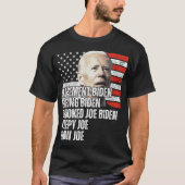 Trump Nicknames voor Biden T-shirt (Voorkant)