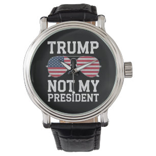 Trump Niet Mijn President Anti Trump Horloge