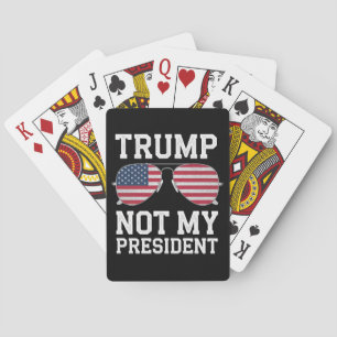 Trump Niet Mijn President Anti-Trump Pokerkaarten