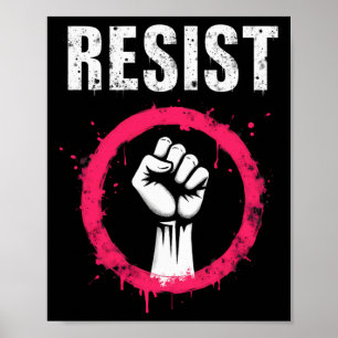 Trump niet mijn President verzet zich eerst Poster