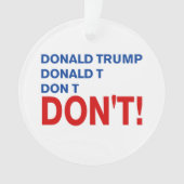 Trump niet ornament (voorkant)