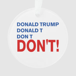 Trump niet ornament