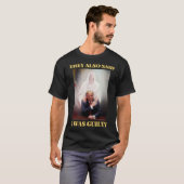 Trump niet schuldig Jezus Christus Patriot bidden  T-shirt (Voorkant volledig)