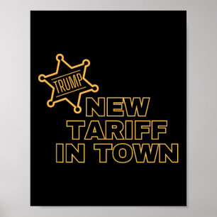Trump Nieuwe Tarief In Stad Poster