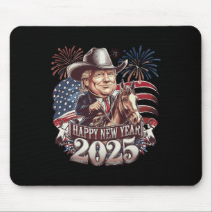 Trump Nieuwjaar 2025 Patriottisch Paard Trump Amer Muismat