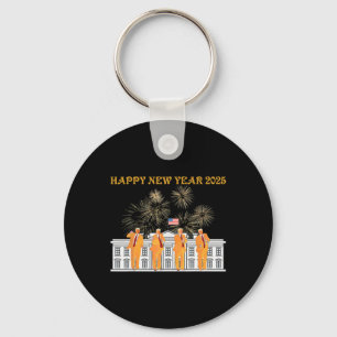 Trump Nieuwjaar 2025 Witte Huis Vuurwerk vieren Sleutelhanger